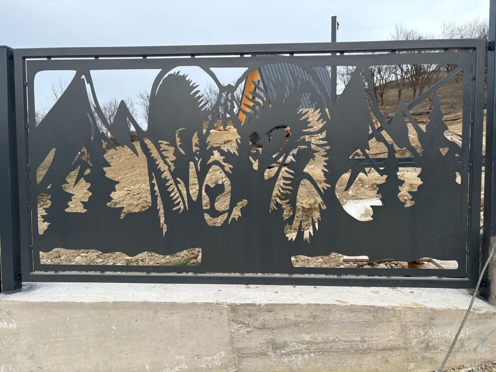 garduri moderne din tablă decupată