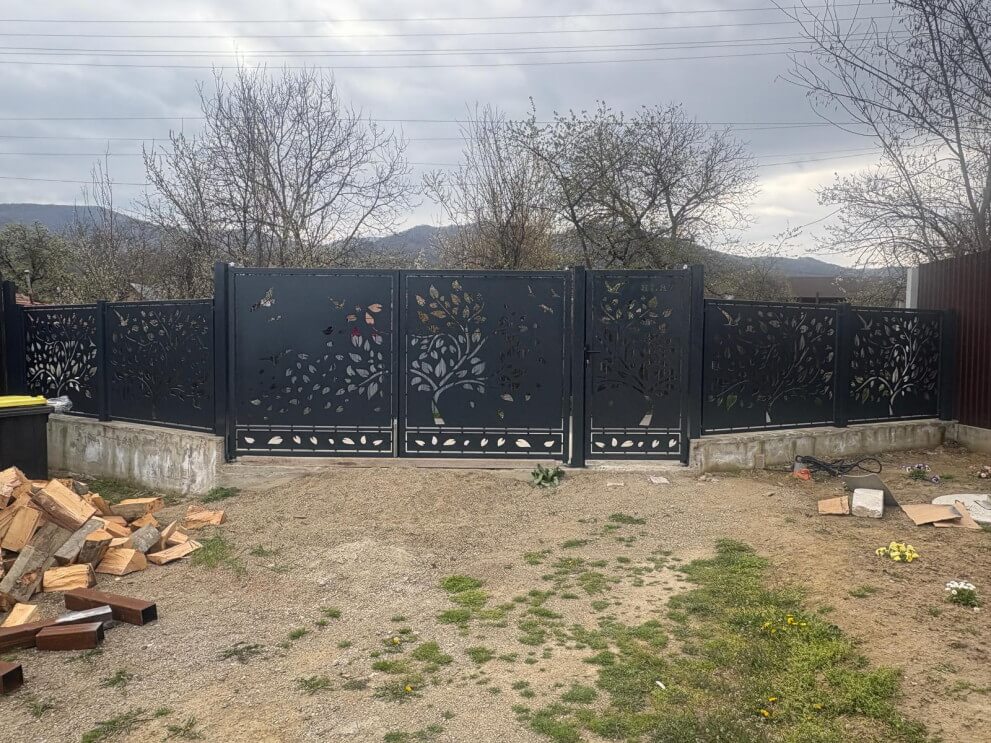 porți metalice personalizate decupate cu plasmă